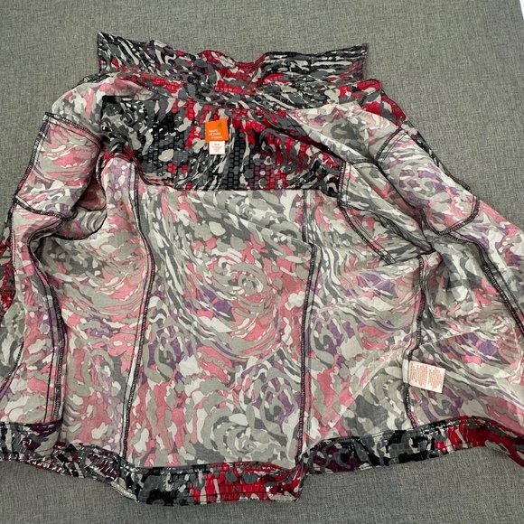 Hearts of Palm Woman Jacket Plus 18W Shiny Retro Stretch Collared Buttons - Picture 6 of 15